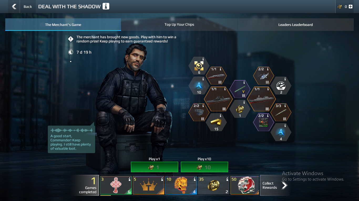 Deal with the Shadow event